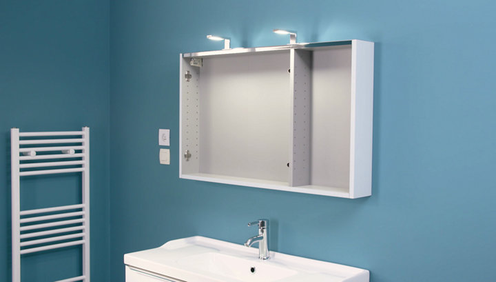 Poser un meuble de salle de bains