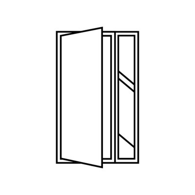 La porte d'entrée avec tierce sur-mesure