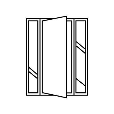 La porte d'entrée avec double tierce sur-mesure