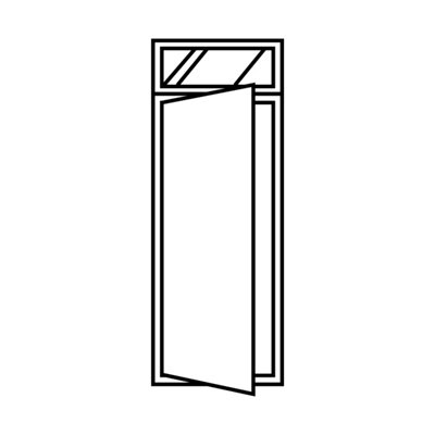 La porte d'entrée avec imposte sur-mesure