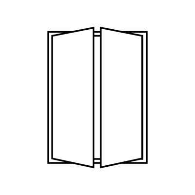 La porte d'entrée double battant sur-mesure
