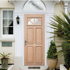 La porte d'entrée bois sur-mesure